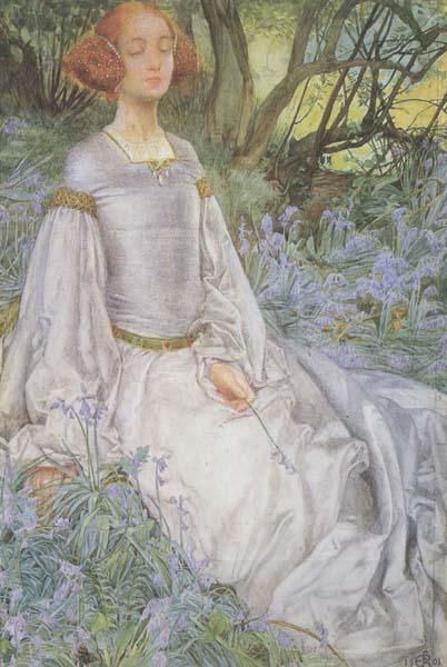 Eleanor Fortescue-Brickdale,RWS In the Spring Time (mk460 China oil painting art